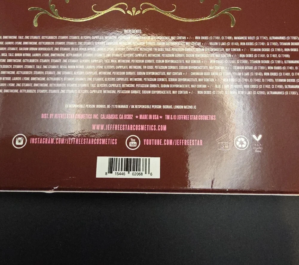 Jeffree Star Androgyny Eyeshadow Palette NIB